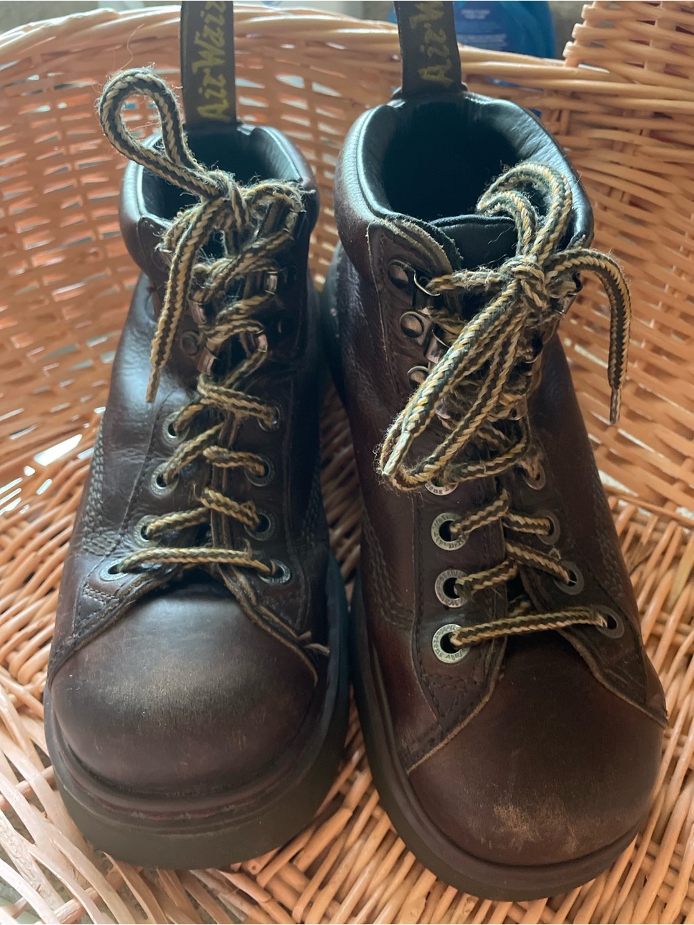 Dr. Martens Vintage Air Wair Dark Brown Leather Lace-Up DM’s Ankle Boots